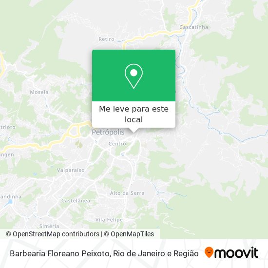 Barbearia Floreano Peixoto mapa
