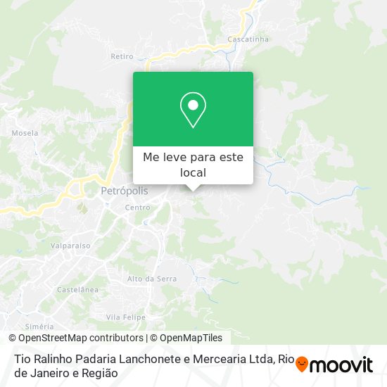 Tio Ralinho Padaria Lanchonete e Mercearia Ltda mapa