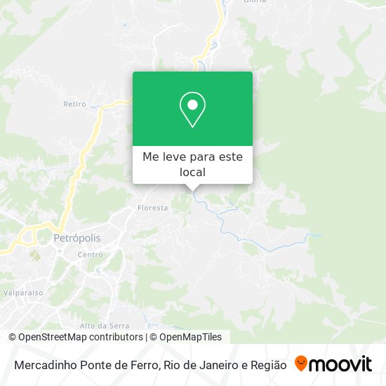 Mercadinho Ponte de Ferro mapa