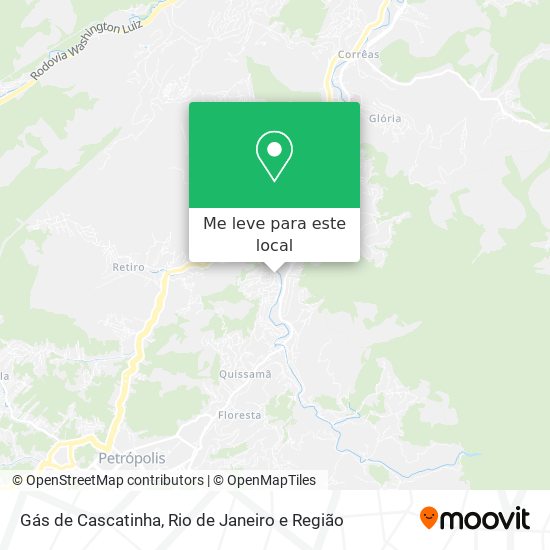 Gás de Cascatinha mapa