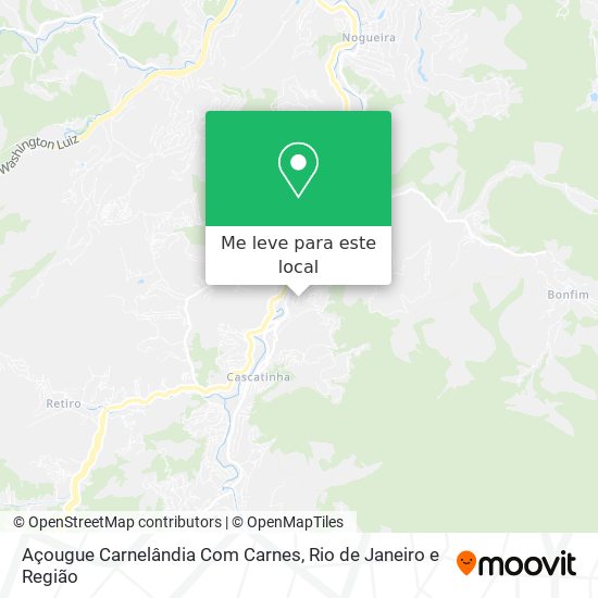 Açougue Carnelândia Com Carnes mapa