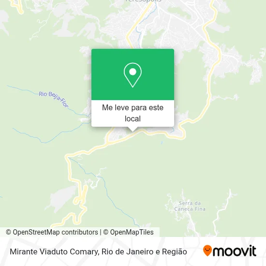 Mirante Viaduto Comary mapa