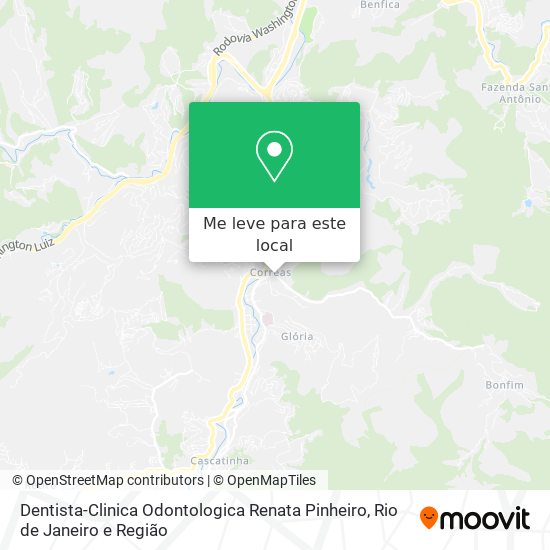 Dentista-Clinica Odontologica Renata Pinheiro mapa