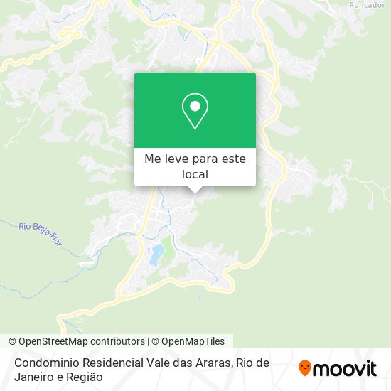 Condominio Residencial Vale das Araras mapa