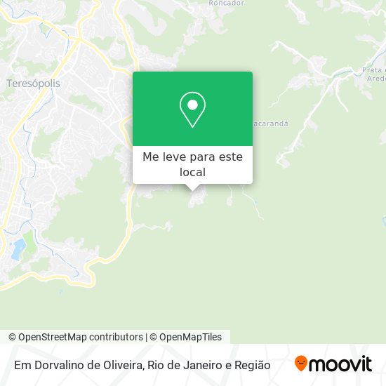 Em Dorvalino de Oliveira mapa