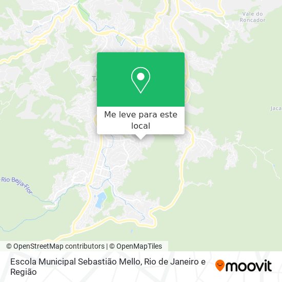 Escola Municipal Sebastião Mello mapa
