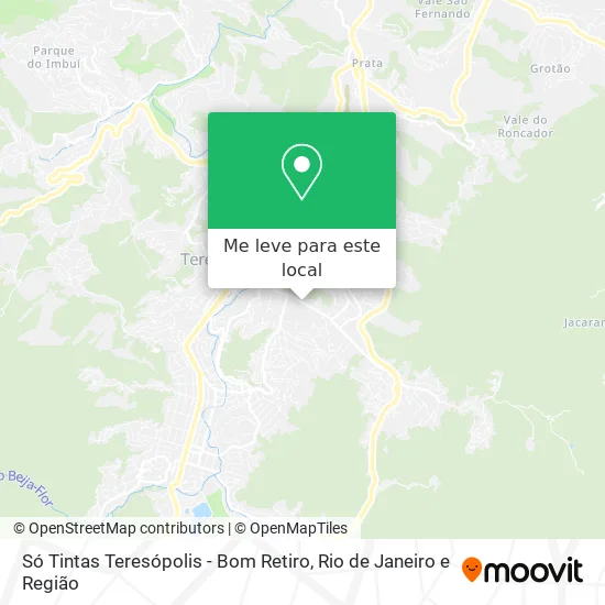 Só Tintas Teresópolis - Bom Retiro mapa