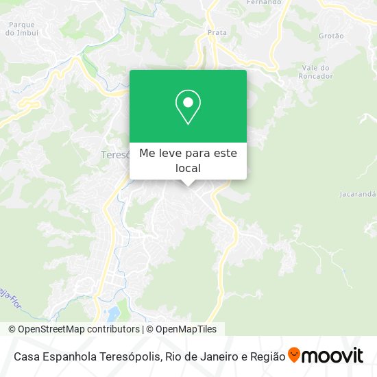Casa Espanhola Teresópolis mapa