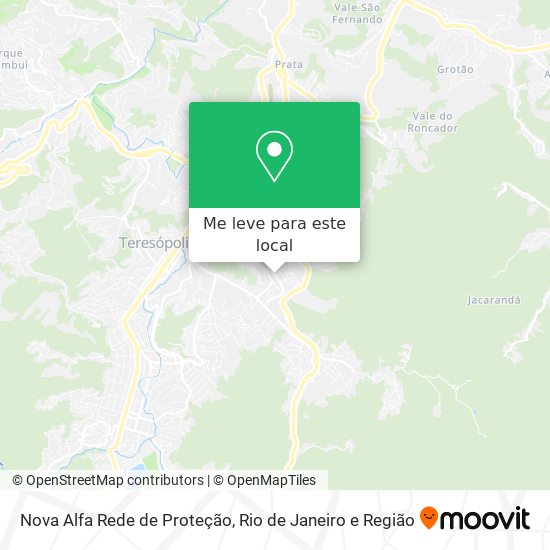 Nova Alfa Rede de Proteção mapa