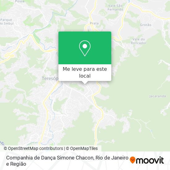 Companhia de Dança Simone Chacon mapa