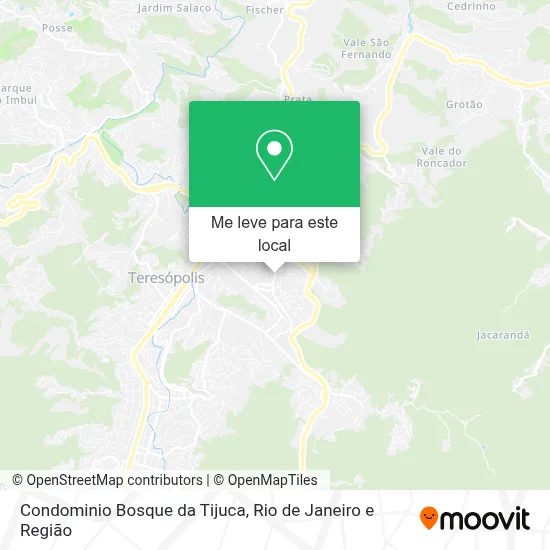Condominio Bosque da Tijuca mapa