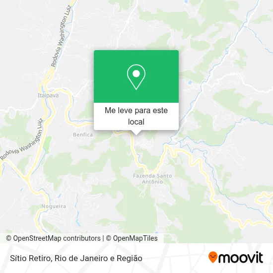 Sítio Retiro mapa