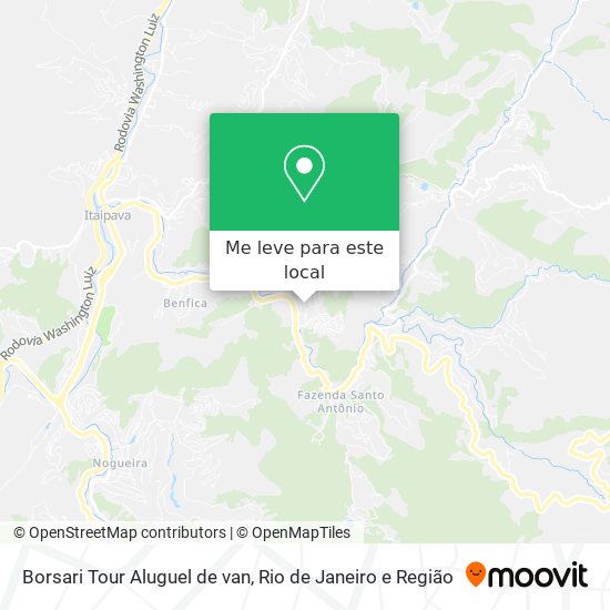 Borsari Tour Aluguel de van mapa