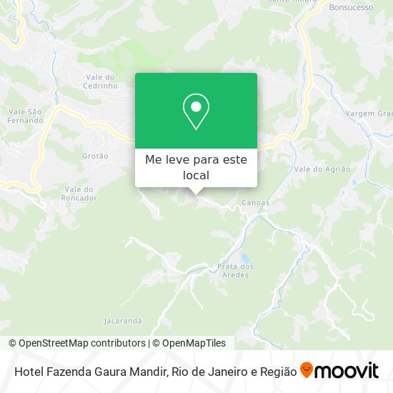 Hotel Fazenda Gaura Mandir mapa