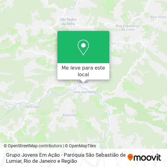 Grupo Jovens Em Ação - Paróquia São Sebastião de Lumiar mapa