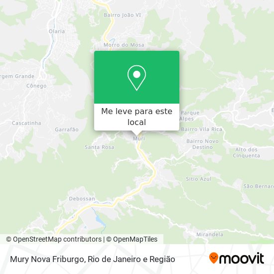 Mury Nova Friburgo mapa