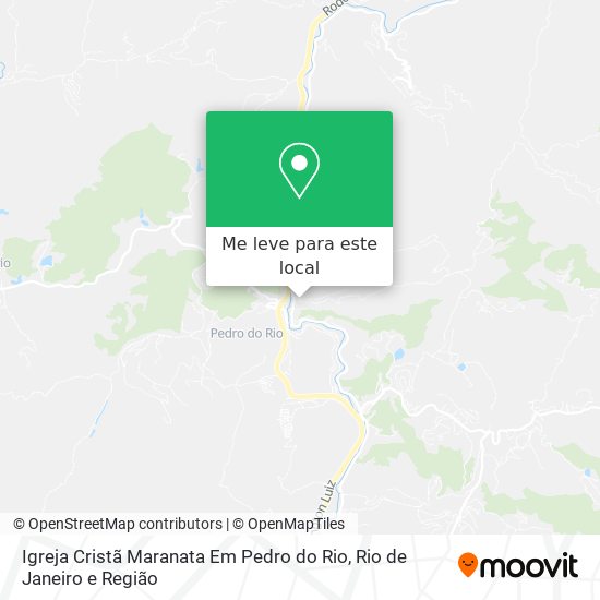 Igreja Cristã Maranata Em Pedro do Rio mapa