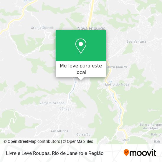 Livre e Leve Roupas mapa