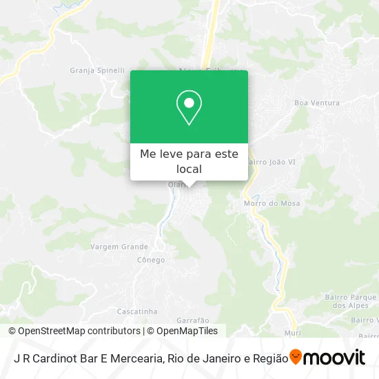J R Cardinot Bar E Mercearia mapa