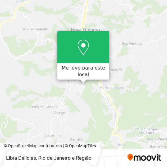 Líbia Delícias mapa
