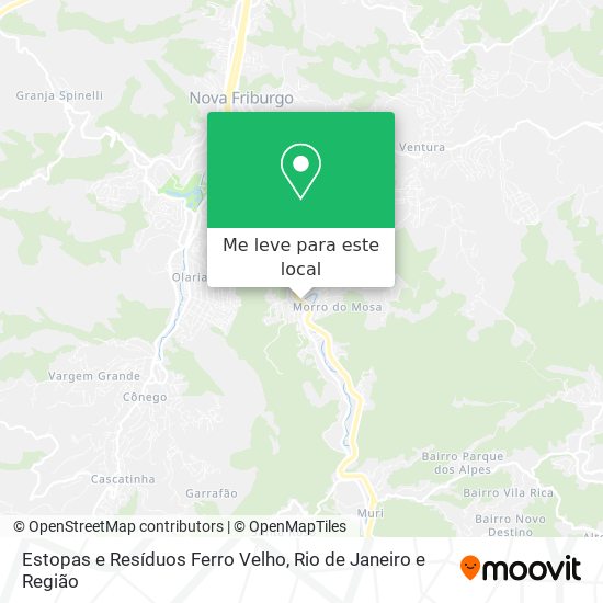 Estopas e Resíduos Ferro Velho mapa
