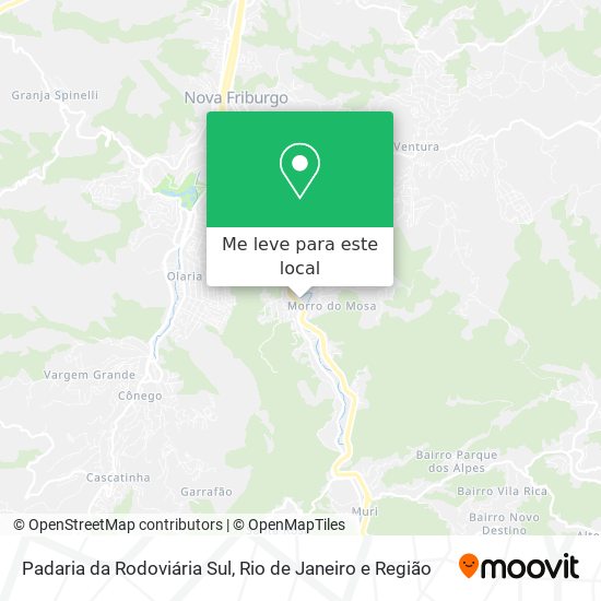 Padaria da Rodoviária Sul mapa