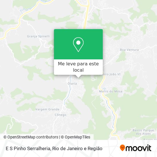 E S Pinho Serralheria mapa