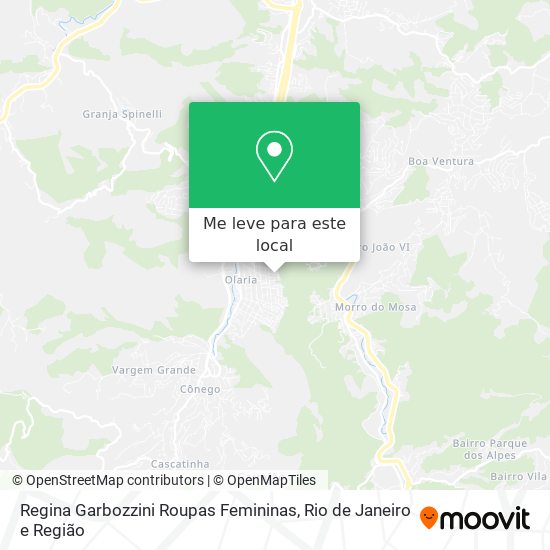 Regina Garbozzini Roupas Femininas mapa