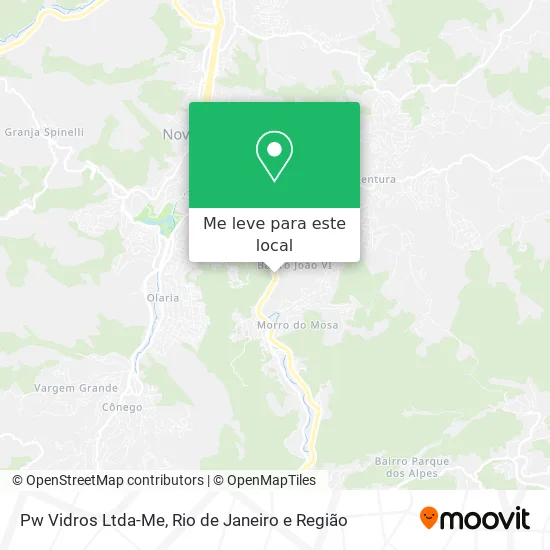 Pw Vidros Ltda-Me mapa