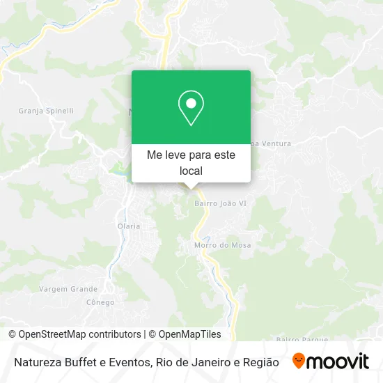 Natureza Buffet e Eventos mapa