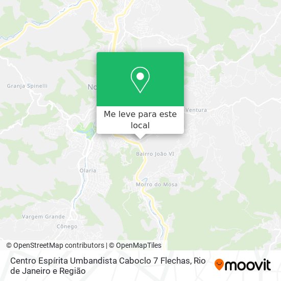 Centro Espírita Umbandista Caboclo 7 Flechas mapa