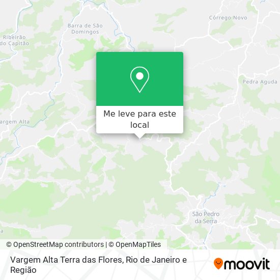 Vargem Alta Terra das Flores mapa