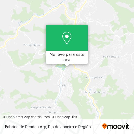 Fabrica de Rendas Arp mapa