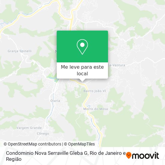 Condominio Nova Serraville Gleba G mapa