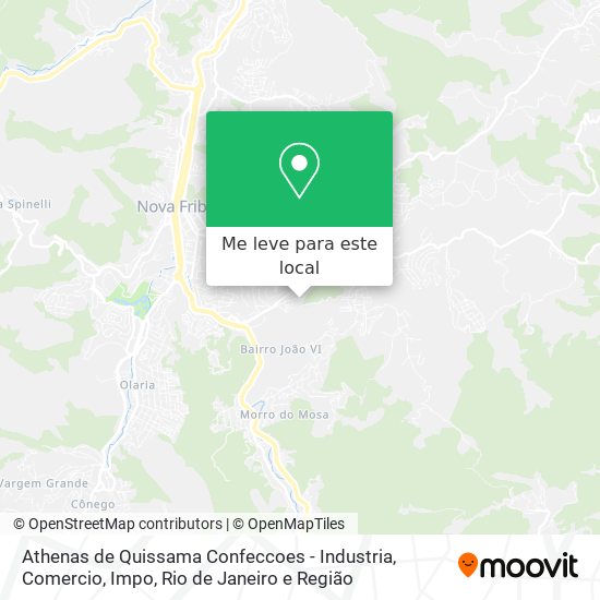 Athenas de Quissama Confeccoes - Industria, Comercio, Impo mapa