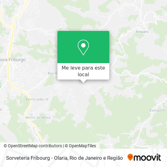 Sorveteria Fribourg - Olaria mapa