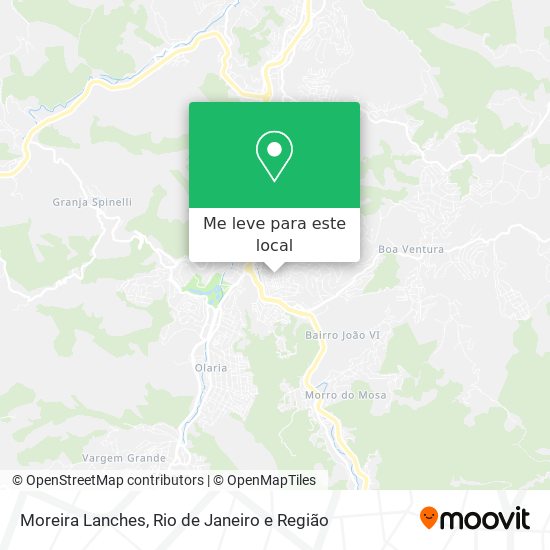 Moreira Lanches mapa