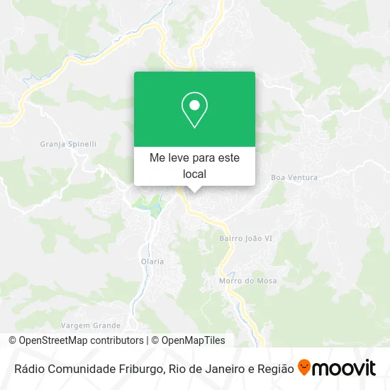 Rádio Comunidade Friburgo mapa