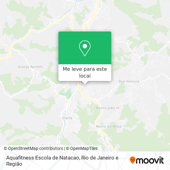 Aquafitness Escola de Natacao mapa