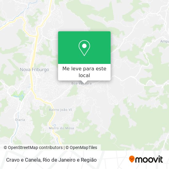 Cravo e Canela mapa