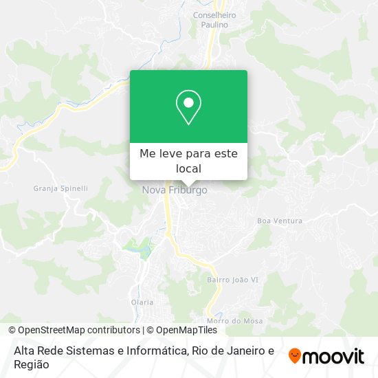 Alta Rede Sistemas e Informática mapa