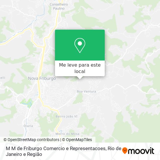 M M de Friburgo Comercio e Representacoes mapa