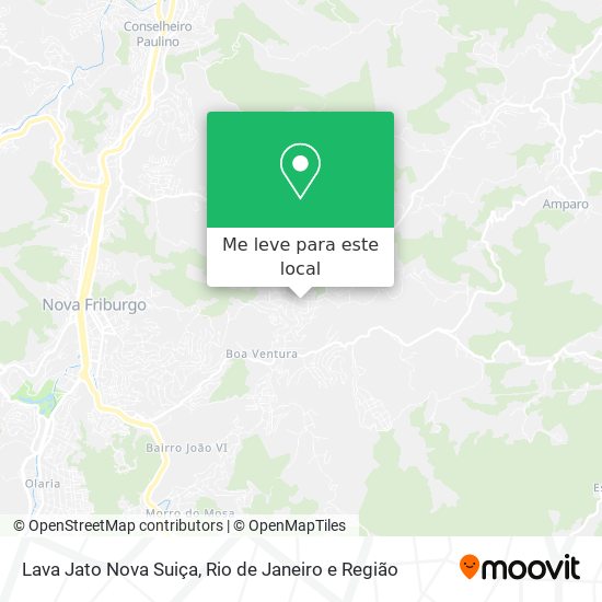 Lava Jato Nova Suiça mapa