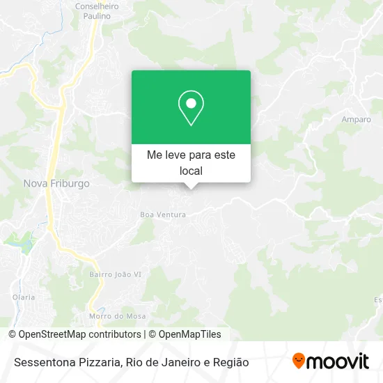 Sessentona Pizzaria mapa