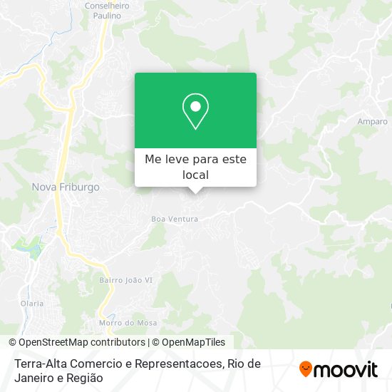 Terra-Alta Comercio e Representacoes mapa