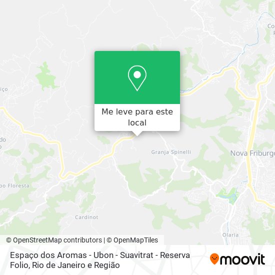 Espaço dos Aromas - Ubon - Suavitrat - Reserva Folio mapa