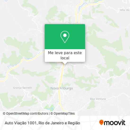 Auto Viação 1001 mapa