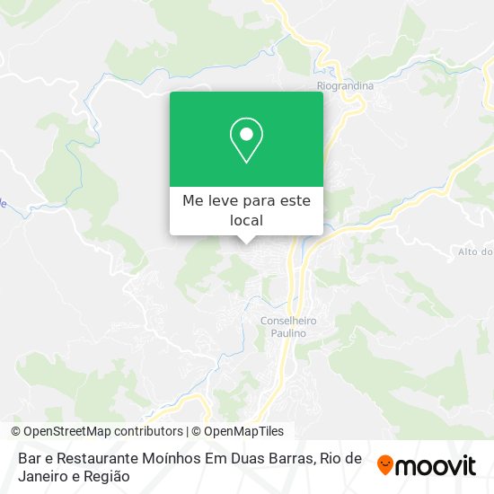 Bar e Restaurante Moínhos Em Duas Barras mapa