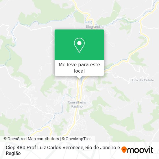 Ciep 480 Prof Luiz Carlos Veronese mapa