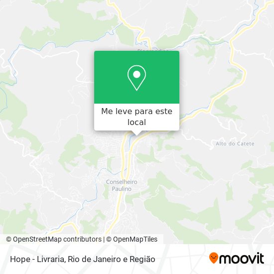 Hope - Livraria mapa